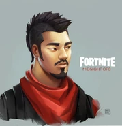 Midnight Ops (Head) - Concept Art - Fortnite.jpg (187 KB) Concept Art for Midnight Ops by Drew Hill