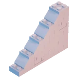 Slanted Castle Half Wall - Building Part - LEGO Fortnite