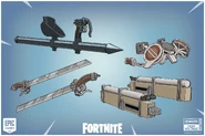 Attack on Titan Weapons - Concept Art - Fortnite.jpg - Concept Art - Fortnite.jpg (298 KB) Concept Art for ODM Gear and Thunder Spears by High Voltage Software