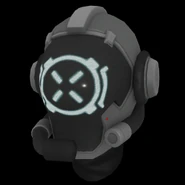 The helmet without the hologram effect