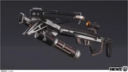 A render of the Crossbow, likely used as Concept Art for the weapon.