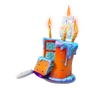 Fuzzfetti Cake - Back Bling - Fortnite