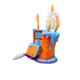 Fuzzfetti Cake - Back Bling - Fortnite