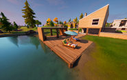 Lazy Lake (Yellow House - Deckchairs) - Location - Fortnite