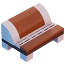 Ryumura Town Bench - Furniture - LEGO Fortnite
