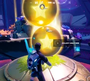 A rare occurrence of two Vault Orbs spawning on each other
