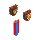 Knightly Banners Decor - Decor Bundle - LEGO Fortnite