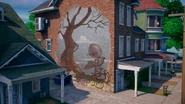 House across the Slurp Bar, depicting a robot wanting to plug into a tree