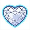 Faceted Heart - Emoticon - Fortnite