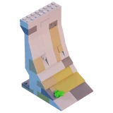 Ancient Slanted Wall 04 - Building Part - LEGO Fortnite
