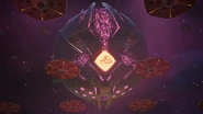 The Cube's Cradle Size compared to golden Motherships.
