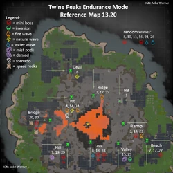 Twine Peaks Endurance Map