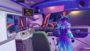 Tony Royale displayed on the bus's monitor