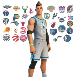 Fast Break (All Red-Star'22 Gray - Featured) - Outfit - Fortnite