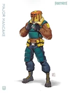 Concept Art for Major Mancake by Drew Hill