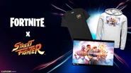 Fortnite x Street Fighter Merch Promo
