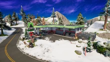 Logjam Lumberyard (Winterfest 2021 - Gas Station) - Location - Fortnite
