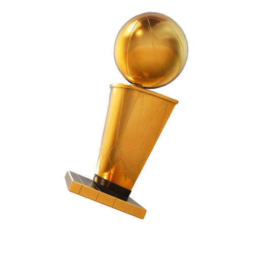 cartoon nba championship trophy