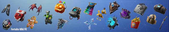 Tout les accessoires de dos fortnite best sale