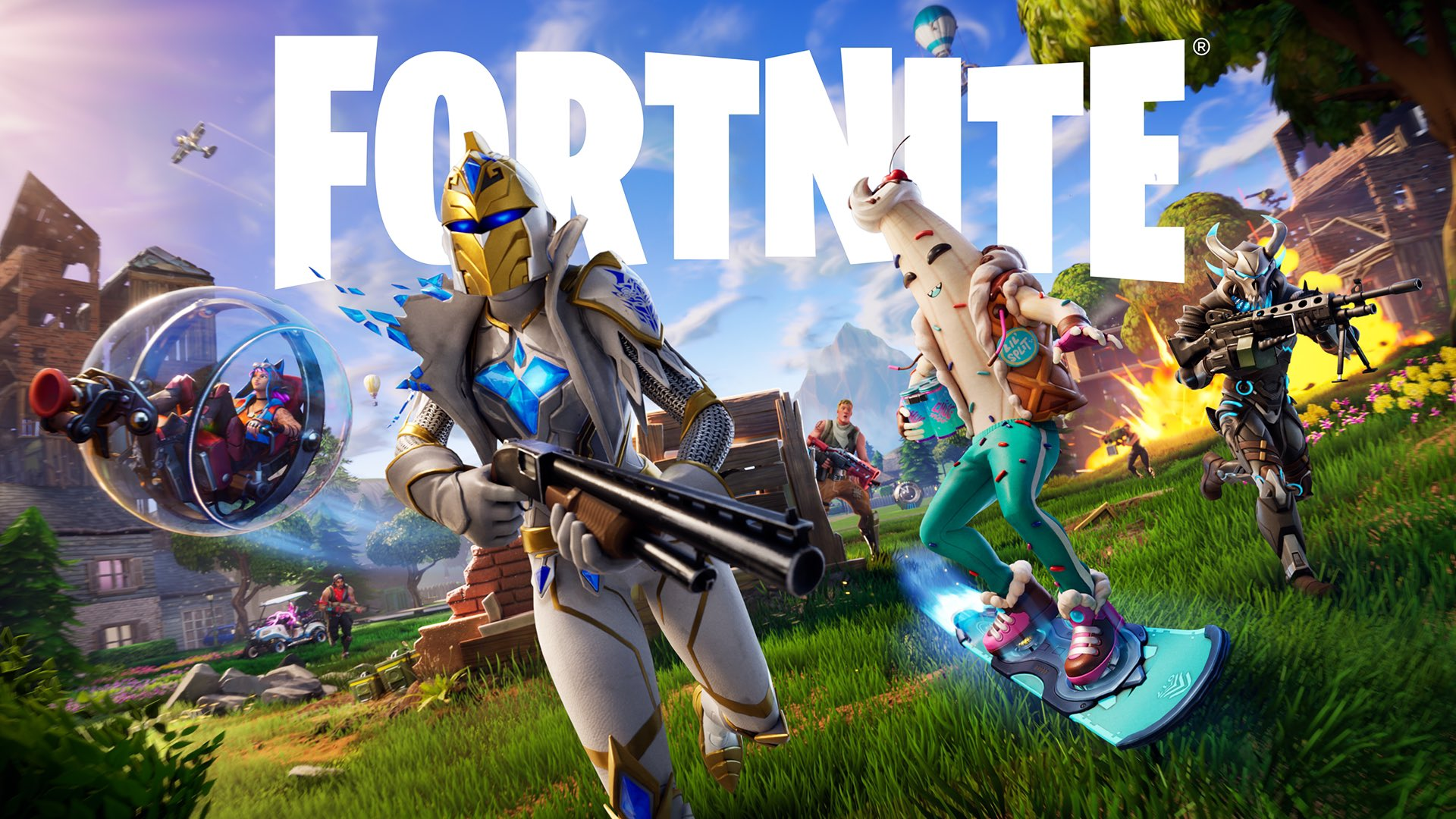 Download Cool Fortnite Background | Wallpapers.com