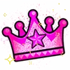 Pink Sparkle Crown - Emoticon - Fortnite