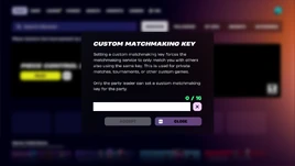 Custom Matchmaking (Discover) - UI - Fortnite