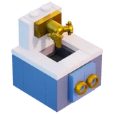 Beachy Blue Counter - Sink - Furniture - LEGO Fortnite