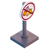 Supernova "No Food or Drink" Sign - Decoration - LEGO Fortnite