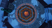 Rune circle located outside