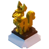 Kitsune Statue - Gold - Decoration - LEGO Fortnite