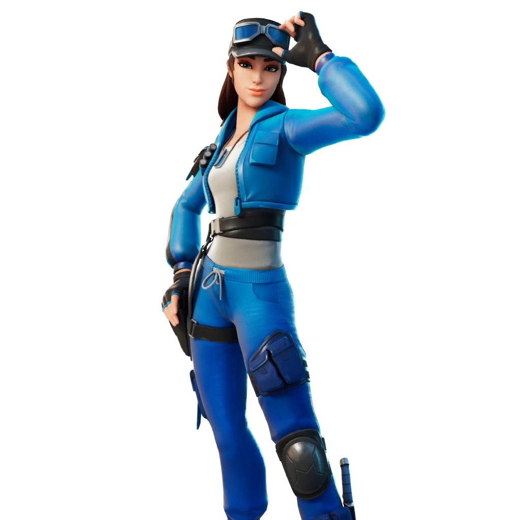 Fortnite Ps4 Skin Blue Striker Girl Cloud Striker Fortnite Wiki Fandom