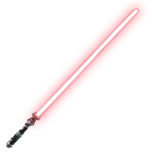 red lightsaber png