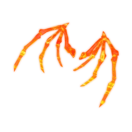 Skeletal Wings (Orange - Featured) - Back Bling - Fortnite