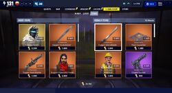 An example of the Items section.