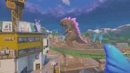 Godzilla leaving