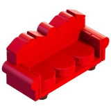 Elaborate Red Sofa - Furniture - LEGO Fortnite