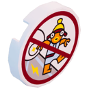 Supernova "Assess with Caution" Sign - Decoration - LEGO Fortnite
