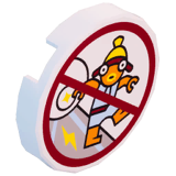 Supernova "Assess with Caution" Sign - Decoration - LEGO Fortnite