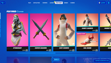 Fortnite skins shop in shop