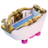 Golden Glam Bathtub - Furniture - LEGO Fortnite