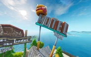 Motel Sign with The Burger