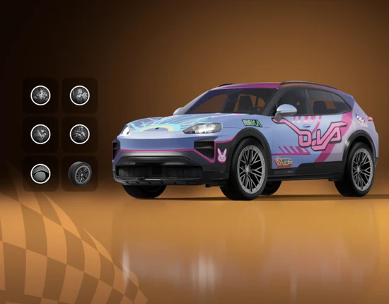 Porsche Cayenne Turbo Electric + Overwatch (Item Shop) - Item Shop Bundle - Fortnite