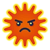 Unhappy Sun - Emoticon - Fortnite