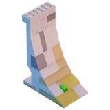 Ancient Slanted Wall 03 - Building Part - LEGO Fortnite