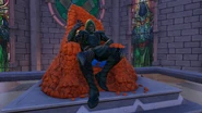The Doombot sitting on its throne