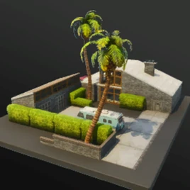 Paradise Palms House - Prefab - Fortnite