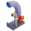 Industrial Valve Wheel Pipes - Decoration - LEGO Fortnite