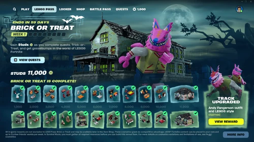 Brick or Treat LEGO Pass - Promo - LEGO Fortnite