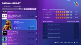 Music Library (v31.00) - Interface - Fortnite Festival