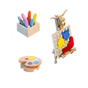 Painter's Paradise Workshop - Decor Bundle - LEGO Fortnite